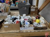 Coffee mugs and soup cups