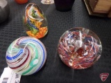Glass paper weights, All 3