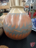 Nicolas Silveira pottery rounded-bottom vase, Mata Ortiz design