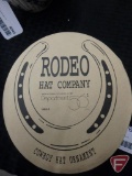Rodeo Hat Company cowboy hat ornament in hat box, Department 56