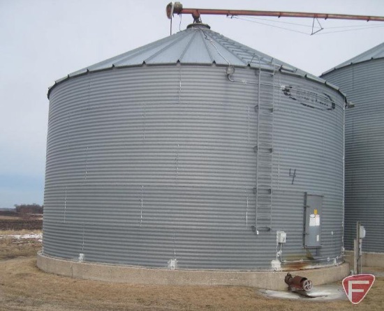 Butler 36 X 18.5 20,000 bushel grain bin, no floor, floor auger, fan & cone spreader, Bin 4