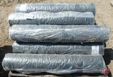 (8) 3oz woven black ground cover/landscape plastic, roll size 3ftx300ft