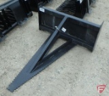 Brute universal skid steer tree saw attachment