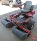 Toro Greensmaster 3000 triplex reel mower, grass baskets, Wheley rollers, 3002.9 hrs, gas