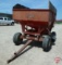 Newbilt gravity box on Newbilt 8 ton running gear with implement tires, approx. 150 bushel