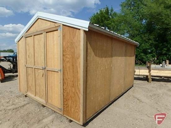 10 ft. x 12 ft. Storage shed with steel roof