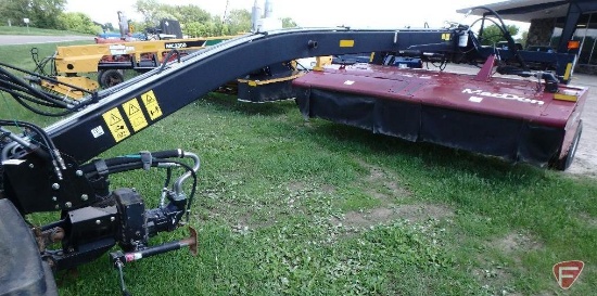 MacDon R85 disc mower conditioner, 13' cutting width, steel inter-meshing rollers