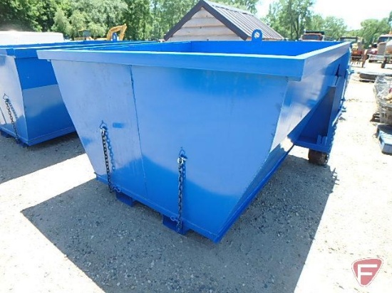 New 7 yard forklift/telehandler jobsite debris box, ideal for commercial roofing