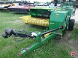 1990 John Deere 328 square baler with John Deere 40 bale ejector