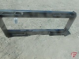 New universal skid steer mount quick attach frame
