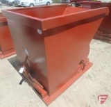 New 1.5 yard stackable self-dumping hopper