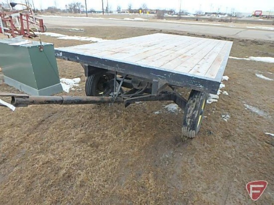 Anthony hydraulic 12 ft. flatbed trailer, never registered, no title