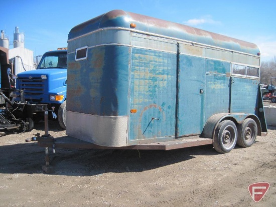 Horse trailer, no title or registration