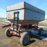 8 ton Nu-Bilt running gear with 9.51-15 implement tires, with approx. 180 bushel galvanized