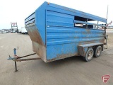 6' x 14' Stock Trail tandem axle trailer with 2