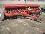 IH #10-12 ft. double disc grain drill, hydraulic with grass seeder attachment