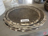 Perforated pizza baking sheets