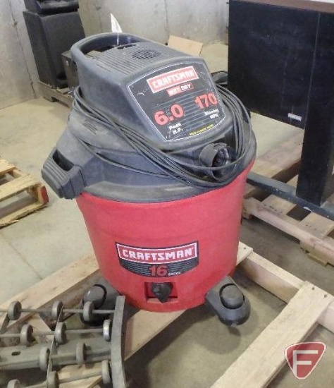 Craftsman 16 gallon wet/dry vacuum, 6hp