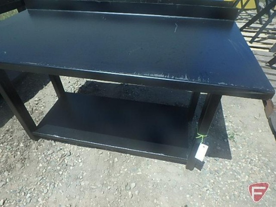 New 29.5"X60" heavy duty metal workbench with shelf