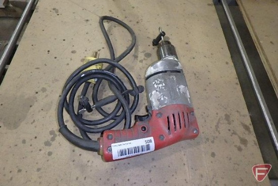 Milwaukee 3/8in drill, 115v