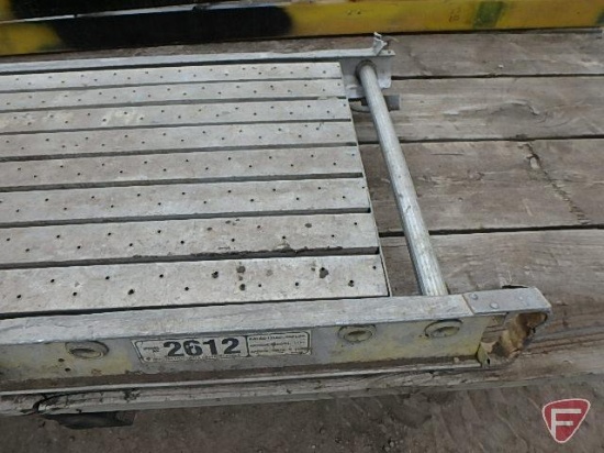 Werner 12ftx24in aluminum scaffolding stage platform 2612, 500lbs rated load