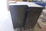 (2) print type cabinets