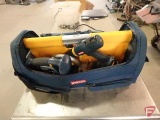 Ryobi 18V cordless power tools: drills (2), work lights (2),