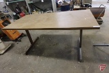 Heavy duty metal base table with laminate top, 30