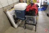 Zero Gravity Lounger, Igloo rolling cooler, yard chair, folding chair,