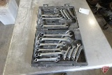 Black Hawk SAE and metric combination wrench set, with case missing 13mm