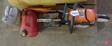 Stihl D28AV Super gas chainsaw, 16in bar, gas can, chain, and bar oil