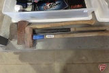 Axes and large hammer