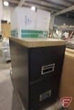 2 drawer file cabinet and painting supplies