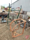 2 wheel wire dispensing cart and Nutting barrel cart for dispensing liquid