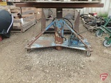 Heavy duty adjustable hydraulic work table on metal wheels, 30inx48in