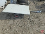 Single axle cart with 1-7/8in ball hitch 48inx31in metal bed