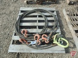 4 leg wire cable sling, 5/8in cable, 20ft reach