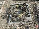 (7) wire cable slings, 7/8in cable, 10ft plus or minus lengths