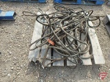 (11) wire cable slings, 3/4in cable, 5ft to 8ft reach