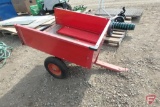 Single axle garden/utility trailer, 30inx39inx11in tilt box