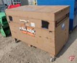 Knaack job box on casters, 61inx30inx34inH not including casters