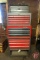 Craftsman 3pc tool cabinet on rollers, 13 drawers