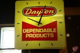 Duralite Dayton Dependable Products lighted advertising clock, 110v