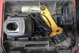 DeWalt 7.2v cordless drill driver, charger, (2) batteries, and cas