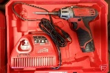 Milwaukee 12v cordless 2401-20 compact driver, 12v battery, charger, case