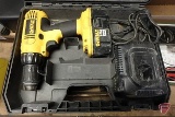 DeWalt DC970 18v cordless 1/2in drill driver, charger, battery, and case