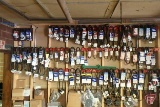 Belt and pulley gauges, Demco belt gauge, Demco advertising belt hangers, and asst.