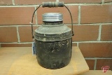 Stoneware/Crock jug canister with lid