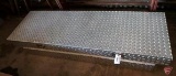 Diamond plate truck box, 69inWx21inx13inH, 61-1/2inW at base