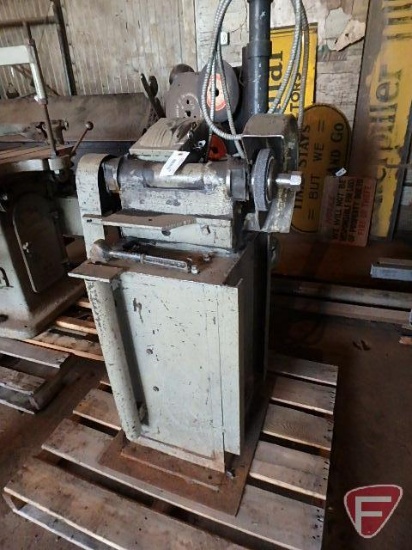 Single sided heavy duty grinder on stand with asst. grinding wheels